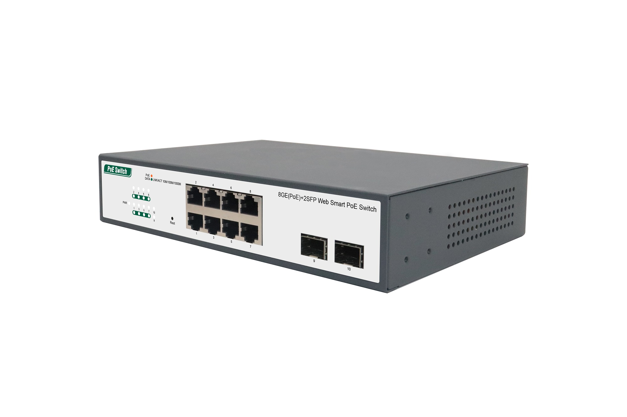 8GE(PoE)+2SFP Web Smart PoE Switch