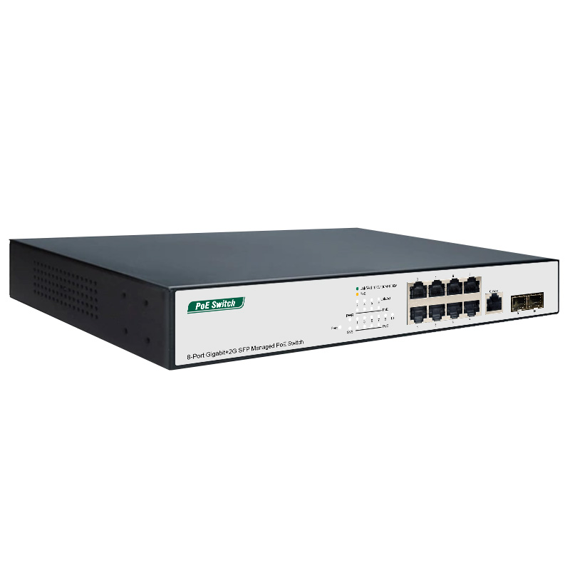 8-Port Gigabit+2G SFP Managed PoE Switch managed poe switch managed switch with poe managed switch poe poe managed switch poe switch