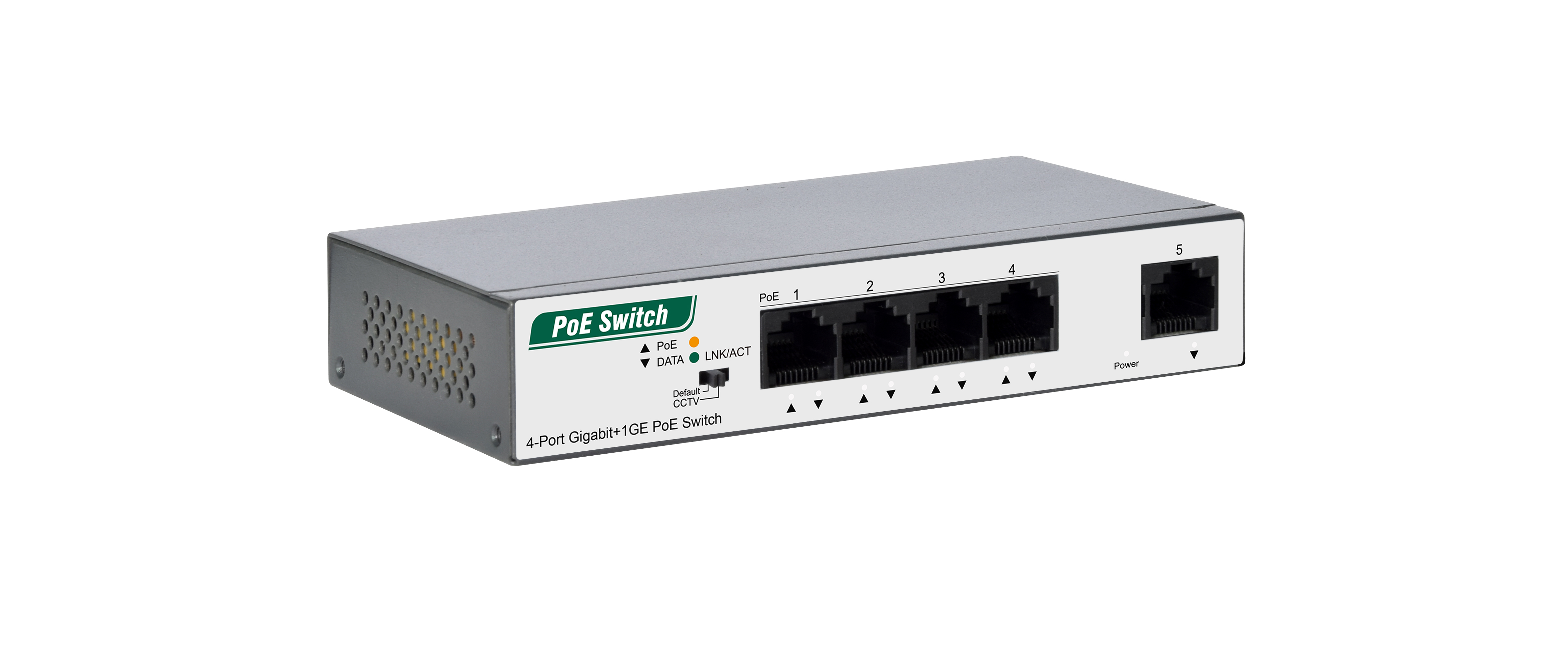 4-Port Gigabit+1GE PoE Switch
