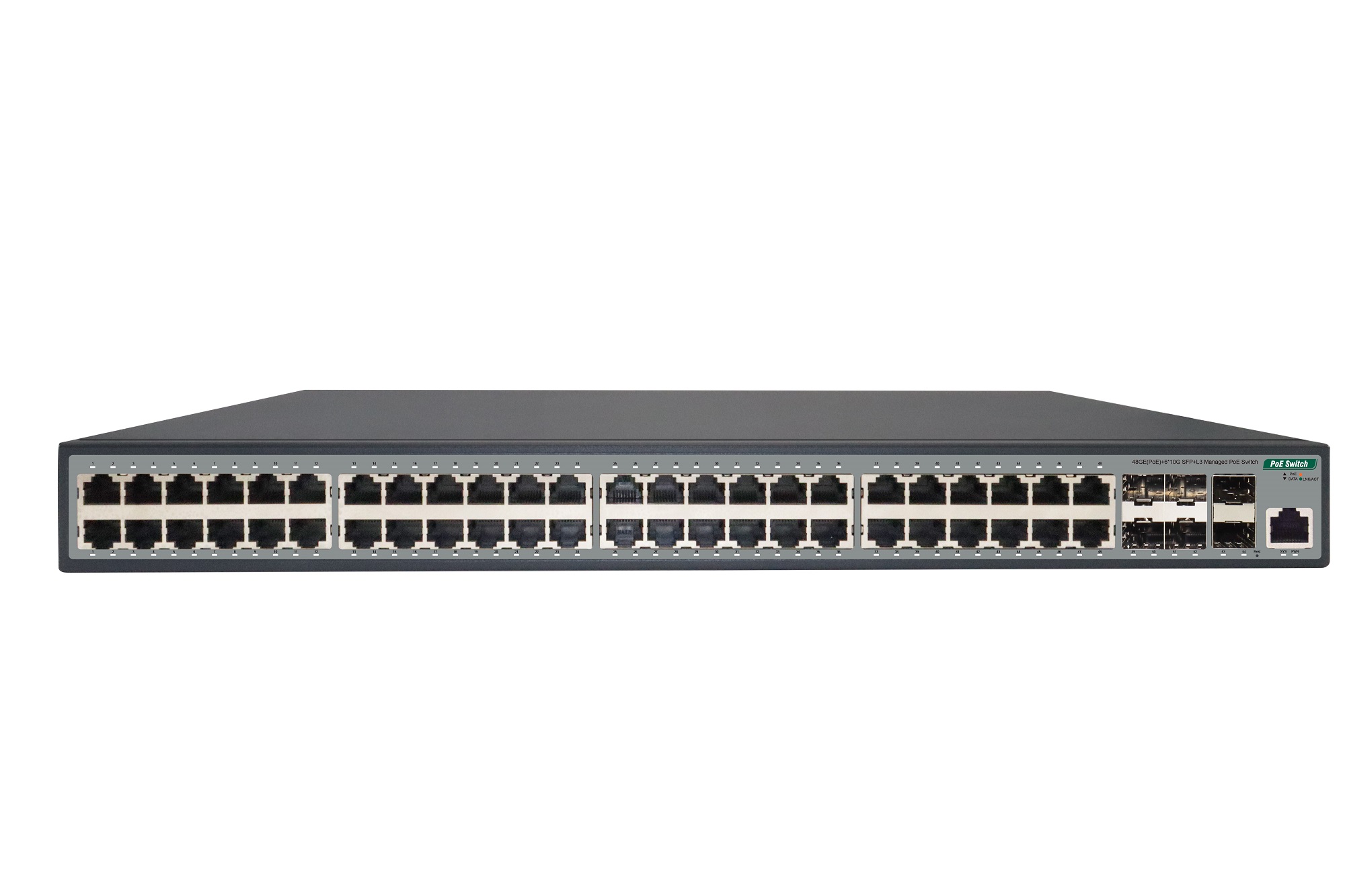 48GE(PoE)+6*10G SFP+ Managed PoE Switch