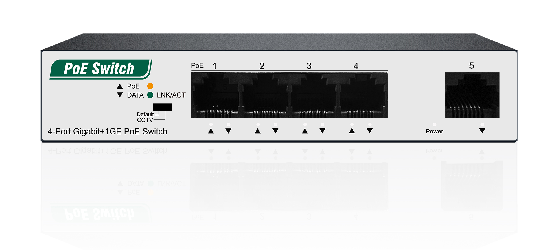 4-Port Gigabit+1GE PoE Switch