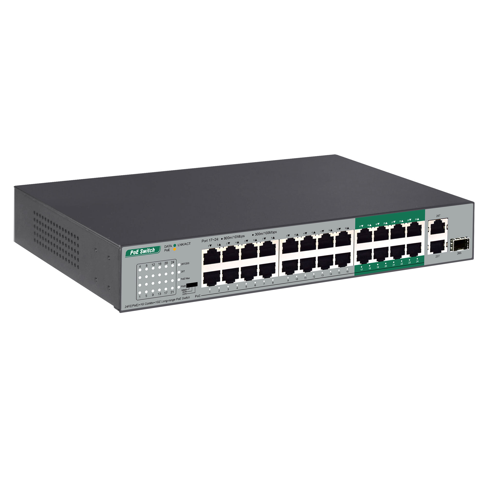 1port poe midspan poe switch