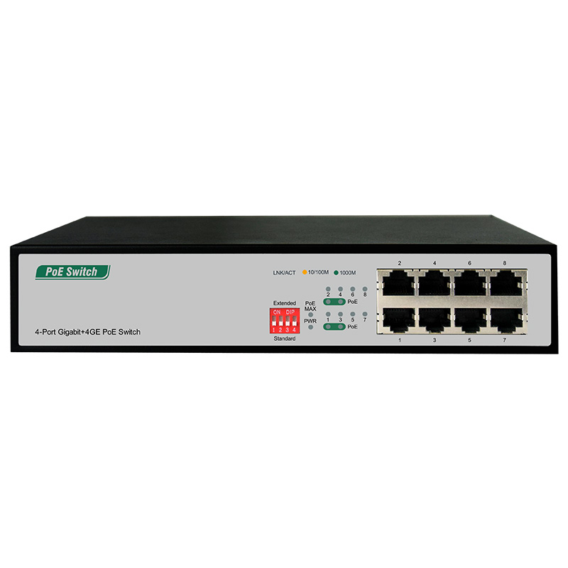 4-Port Gigabit+4GE PoE Switch