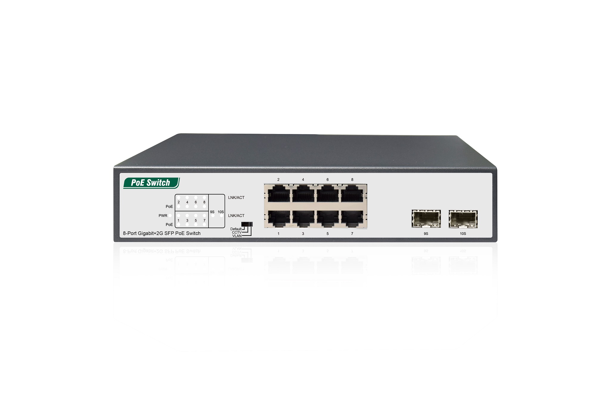 8-Port Gigabit+2G SFP PoE Switch