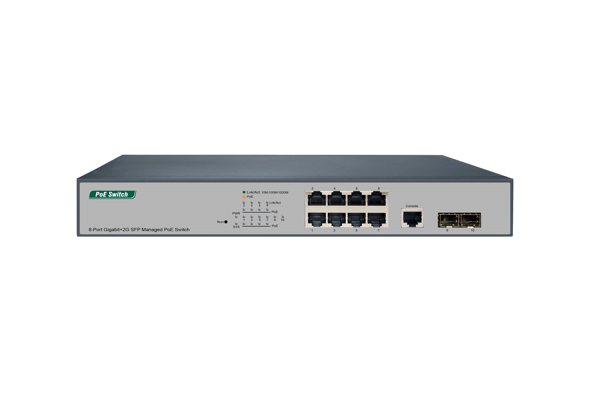 8-Port Gigabit+2G SFP Managed PoE Switch managed poe switch managed switch with poe managed switch poe poe managed switch poe switch