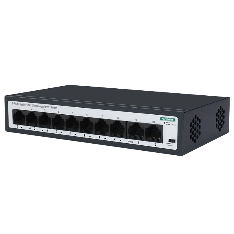 8*100Mbps+2FE Unmanaged PoE Switch