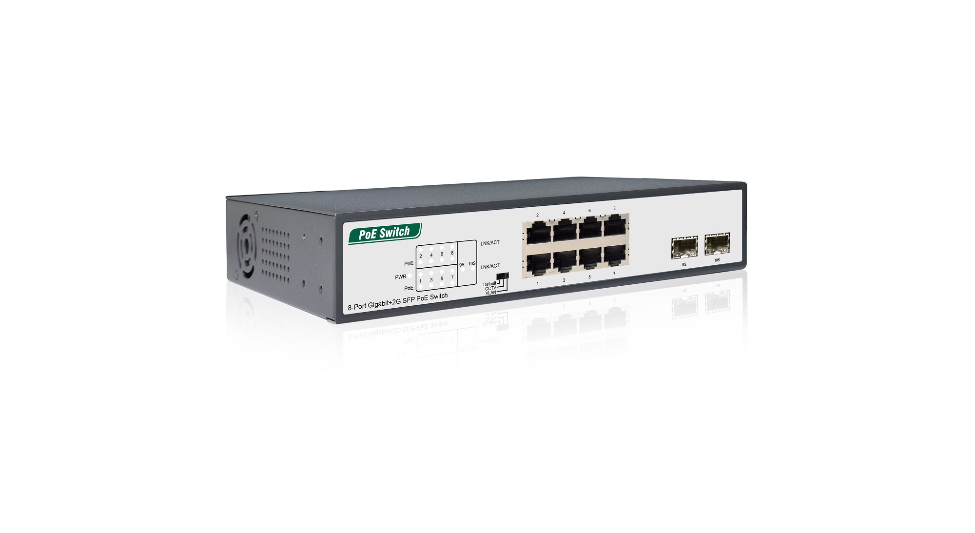 8-Port Gigabit+2G SFP PoE Switch
