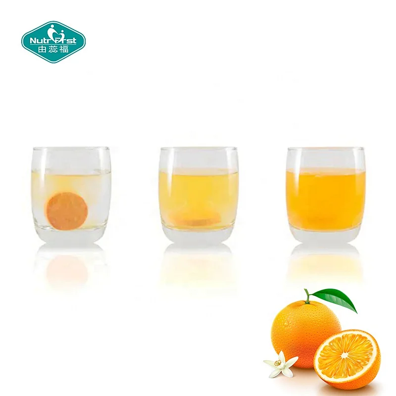Tabletas efervescentes puras naturales 100% de la vitamina C de las píldoras de la etiqueta privada para la inmunidad