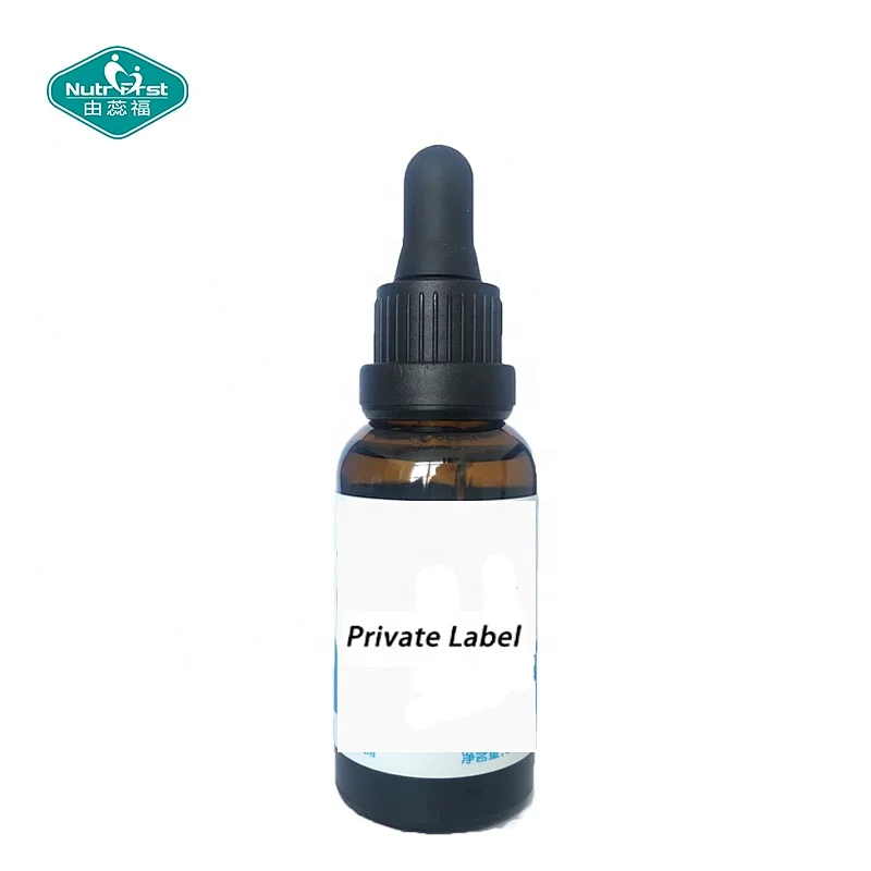 Private Label Supporting Healthy Hair Growth Strong Nails and Glowing Skin Biotin Drops