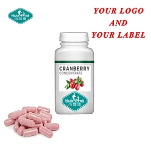 Herbal Supplements OEM Popular Product High Concentrate  Cranberry Vitamin C  Capsules For Urinary System