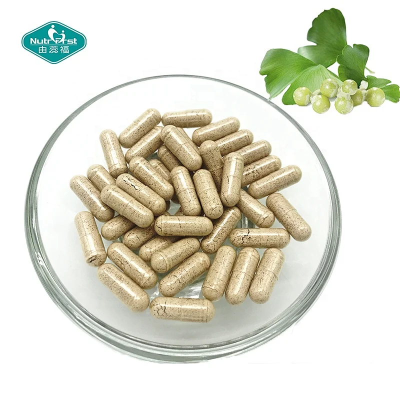 Mejor precio Extracto de hoja Flavonoides 24% Ginkgólido 6% Ginkgo Biloba Casuplas
