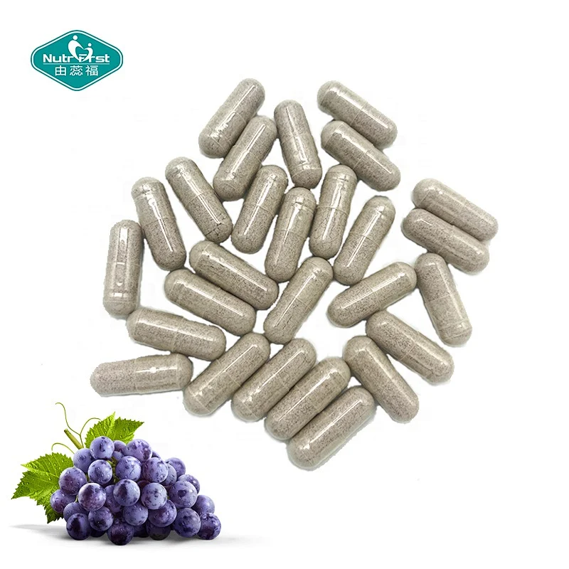 Productos de belleza al por mayor Extracto de semilla de uva Cápsulas de resveratrol puro