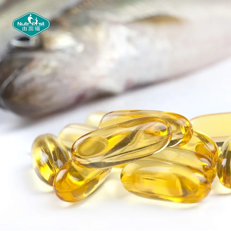 La vitamina D de la etiqueta privada complementa el aceite de hígado de bacalao 1000 mg DHA EPA cápsulas blandas