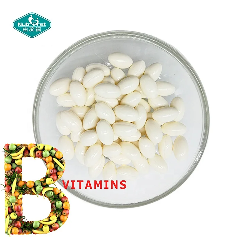 La vitamina Bulk Healthcare complementa la cápsula blanda del complejo de vitamina B