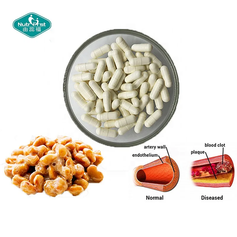 Wholesale Blood Thin Support Japan Nattokinase 5000FU Capsules