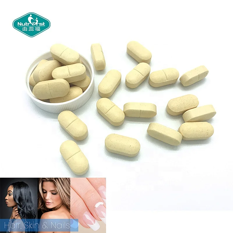 Private Label Multi Vitamins Hair Skin Nail Vitamins Tablet