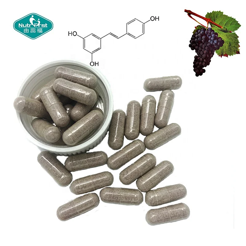 Private Label Anti-aging Pure Resveratrol 99% Capsules