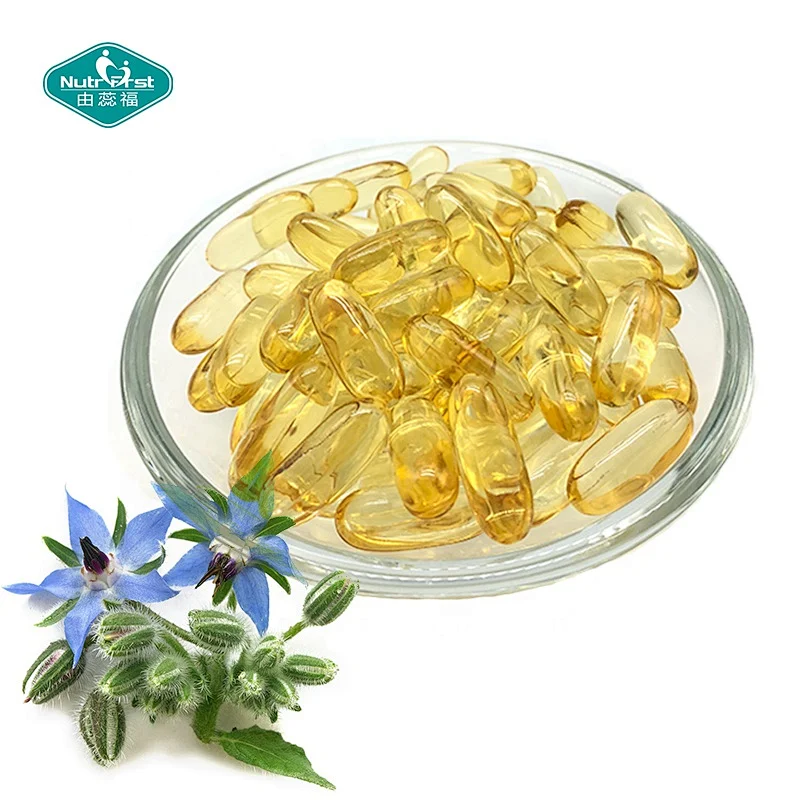 OEM Borage Oil 500mg 1000mg GLA Softgel Omega 3 6 9 Softgel Capsules
