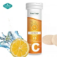 Precio de la tableta efervescente de vitamina C de refuerzo inmune OEM 1000 mg