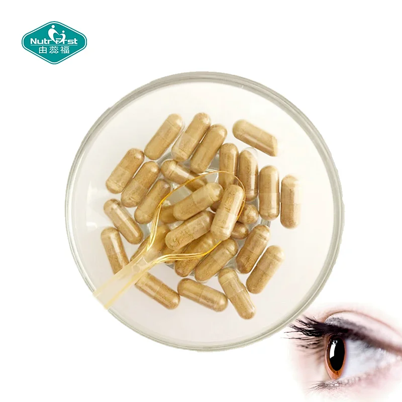 Amazon Popular Formula Eyebright Bilberry Ginkgo Extract Taurine Lutein Complex Vision Health Bespoke Capsules