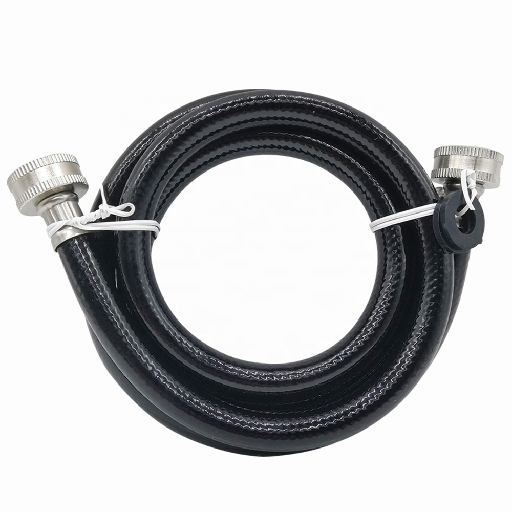 Black rubber plastic washing machine inlet hose pvc Flexible Hose