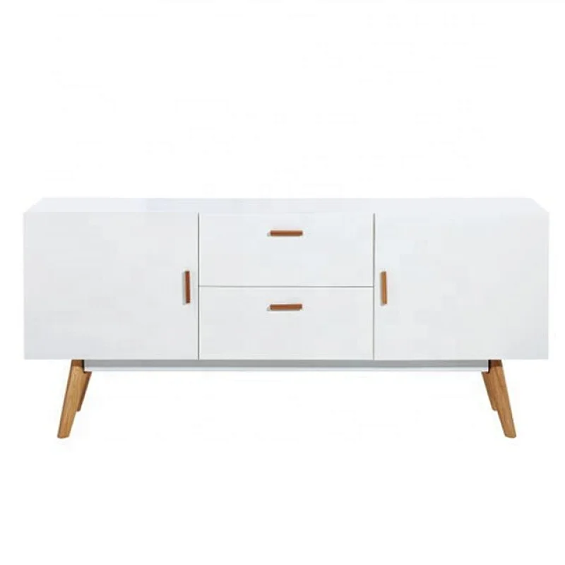 Modern design sideboard white color 3 drawer of chest for living room furniture