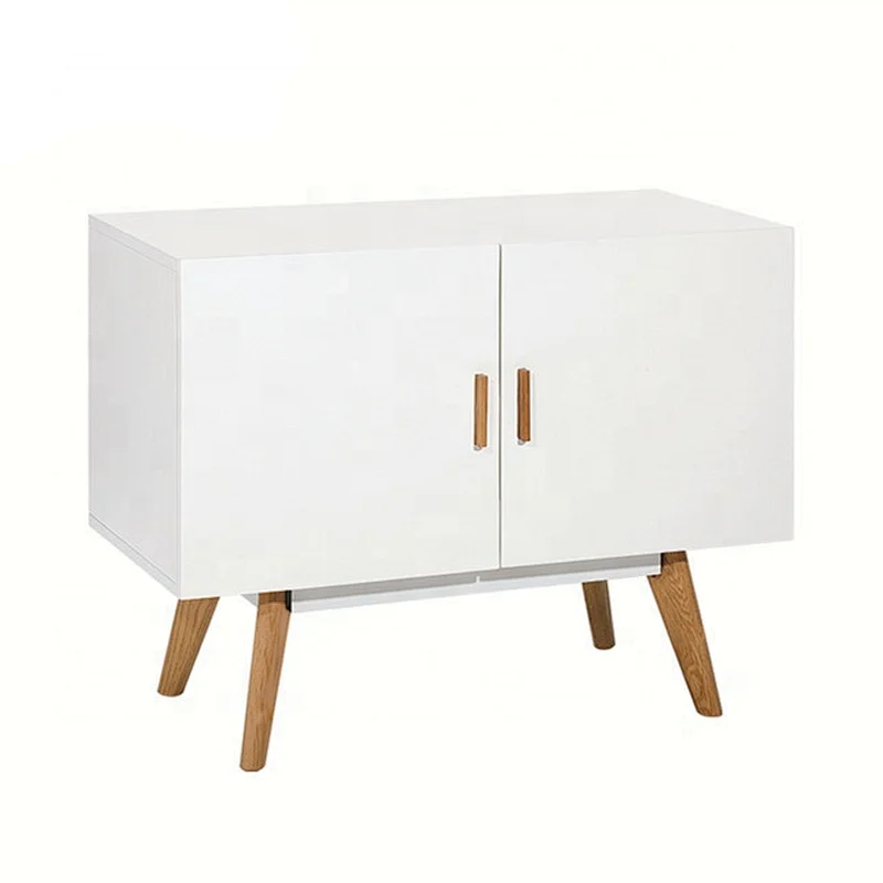 Modern design sideboard white color 3 drawer of chest for living room furniture