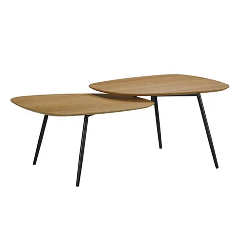 Hot sale new design modern MDF Coffee Table with metal legs living room furniture cheap tea table