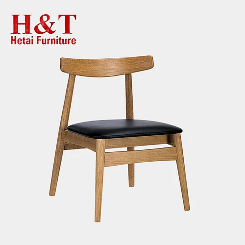 Factory Low Price Wooden Dining Room Chair Pu Cover With Oak Frame Dining Chair - 9642