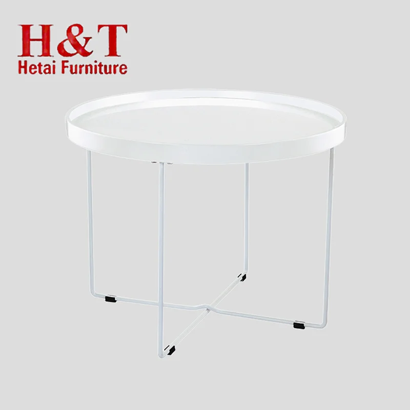 Special Design Coffee Table Living Room Center Furniture, Mdf With Pu Painting Coffee Table With Metal Frame - 9629-T60