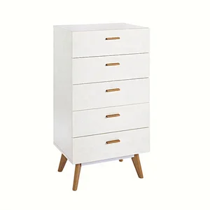 Modern design sideboard white color 3 drawer of chest for living room furniture