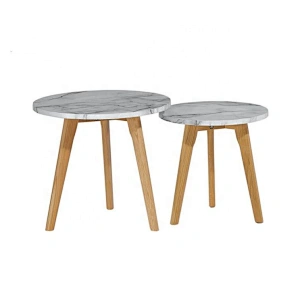 Cheap Glass Top Coffee Table With Glass Top With Oak Legs Coffee Table- 9363-Glass