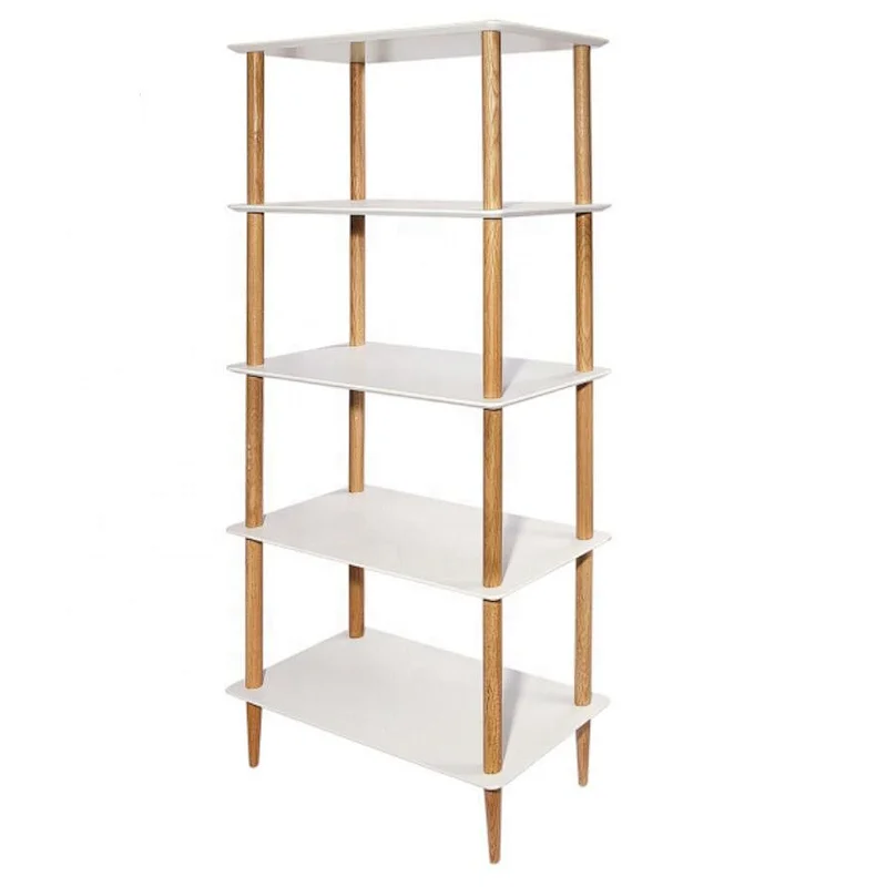 office furniture wooden bookcase,display cabinet,book shelf Md Pu Painting With Oak Stand Book Shelf - 9613
