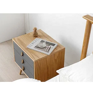 Factory whosale MDF night stand nordic drawer of chest small cabinet