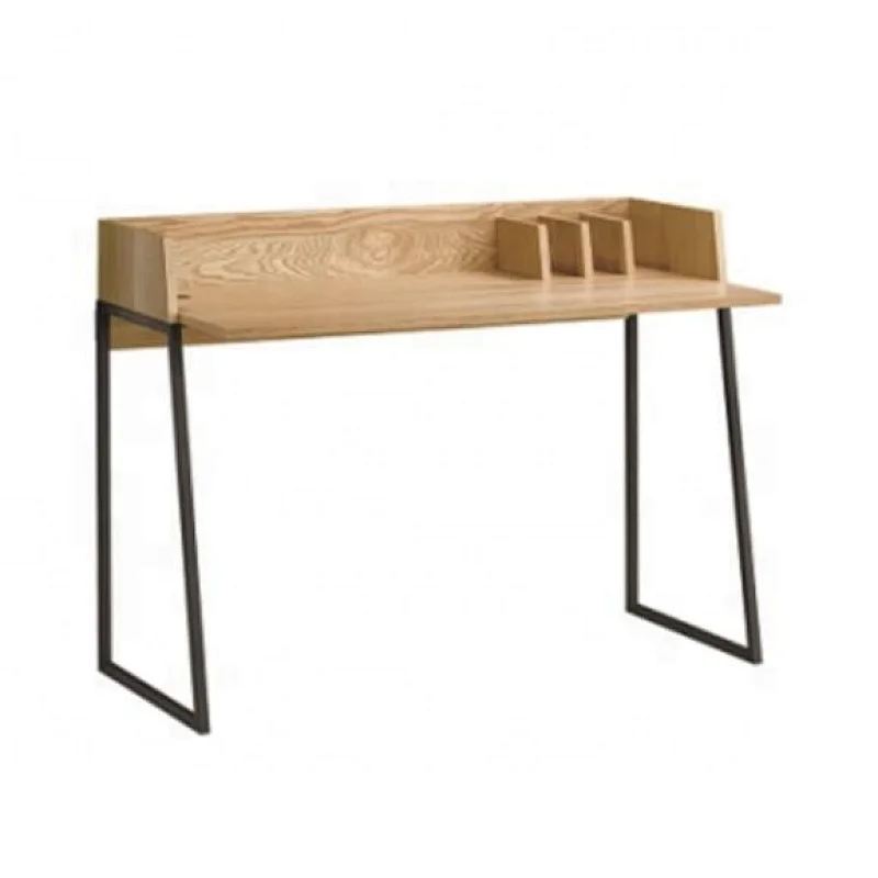 Oak Veneer With Matel Legs Work Desk - 1217