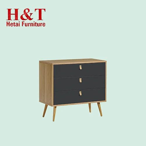 Home Furniture Metal 3 Drawer Corner Wall Cabinet Chest