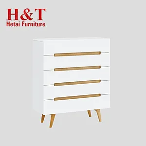 living room furniture sets wooden drawers cabinet Pu Painting Sidebaord With Oak Legs - 9965