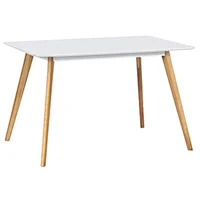 Modern style dining table best price high quality MDF with PU painting wooden dining table