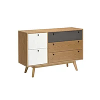 hot sale sideboard modern cabinet with oak veneer oak legs cheap modern cabinet