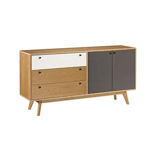 new design sideboard wooden cabinet kitchen cabinet designs oak veneer with mdf board