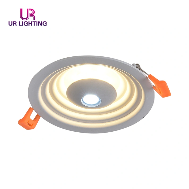 Hot selling cct change white color led panel light round recessed 6 + 3W ceiling indoor lighting