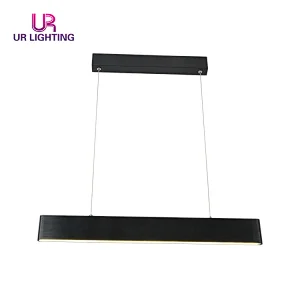 Hot selling Decorative Modern Design Black Line Kitchen Bar LED Chandelier Lamp