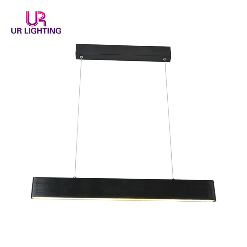 Hot selling Decorative Modern Design Black Line Kitchen Bar LED Chandelier Lamp