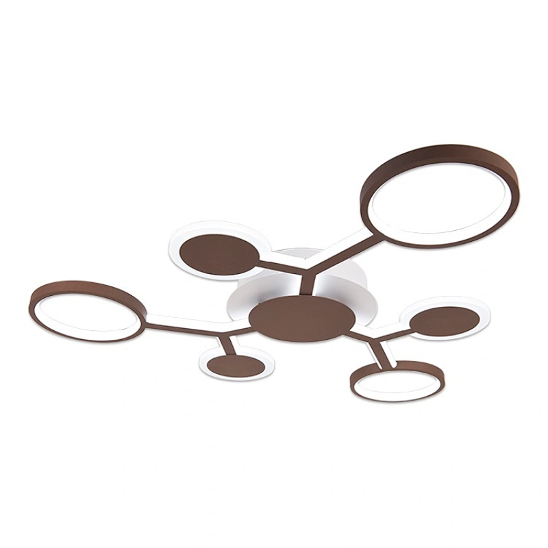 Simply modern style chandelier iron acrylic home living room led ceiling lamp