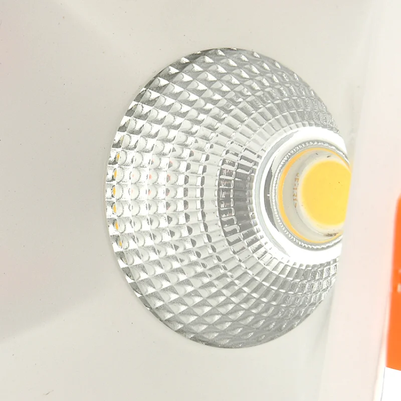 Interior design aluminum living room hotel COB 7w square ceiling LED spotlights lamp