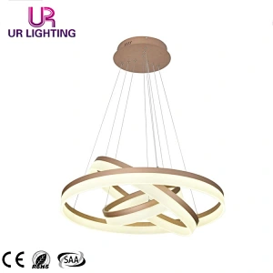 China Wholesale Best Selling Modern Home Bedroom Ring Circle LED Chandelier Pendant Light