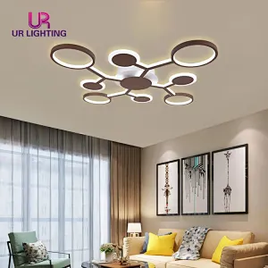 Hot Sale New Design Living Room Dining Room Modern Iron Acrylic Led Ceiling Lamp