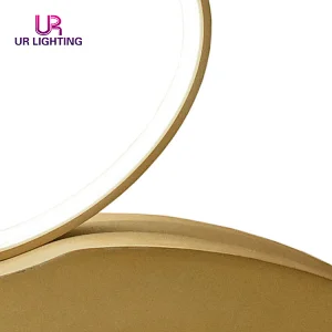 Italian style luxury white hotel living room ring modern led desk lamp