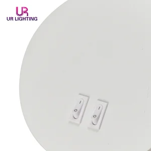 Modern design spot light white black aluminum iron bedroom hotel room round 7w led wall lamp