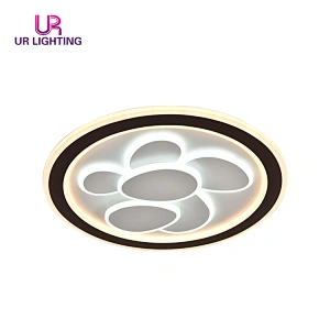 New design 55W aluminum acrylic modern dimmable bedroom home round led ceiling lamp